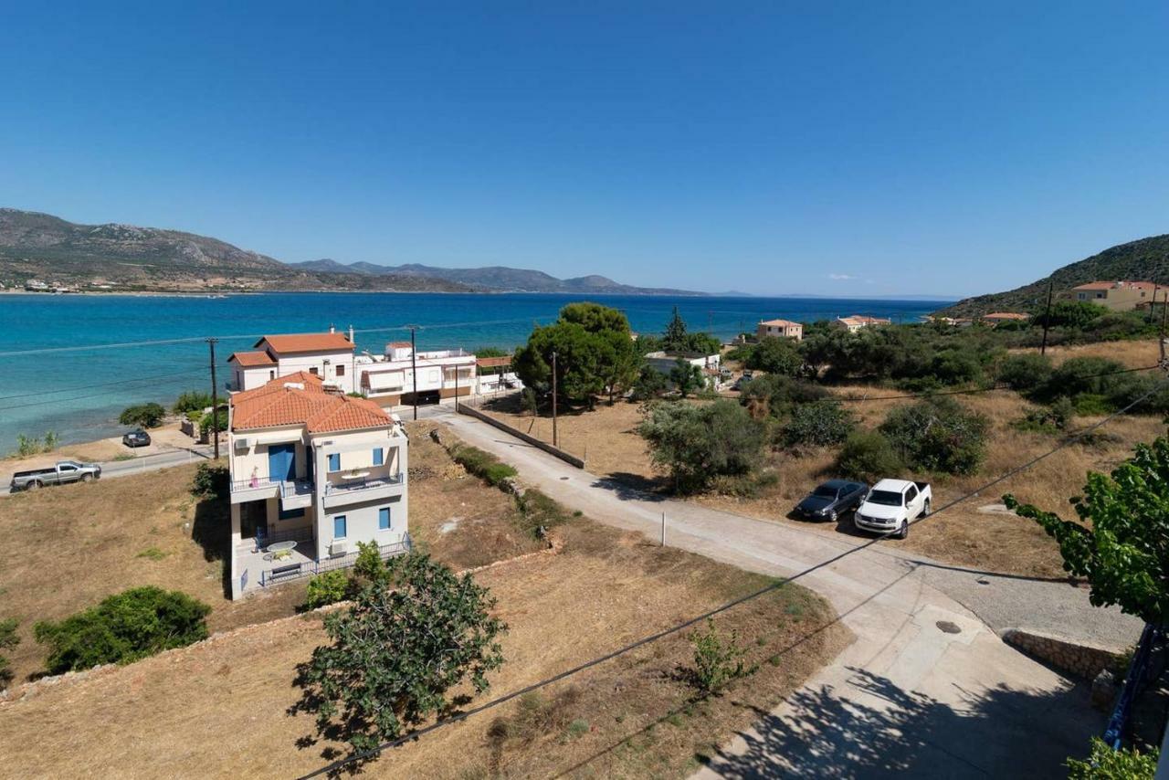 Seaview Flat Steps To The Beach Karavostasi  Exterior foto